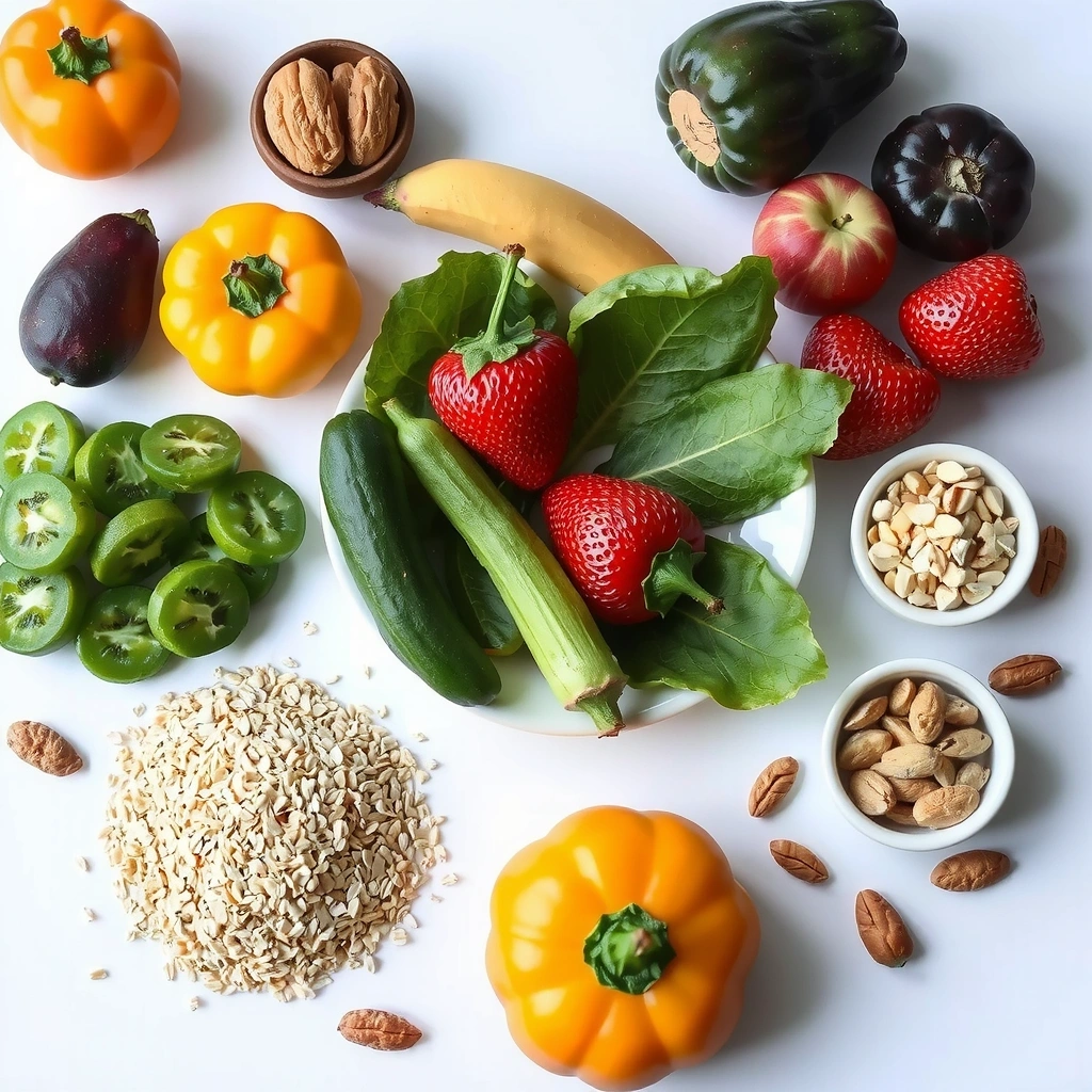 Gesunde Nährstoffe und Vitamine